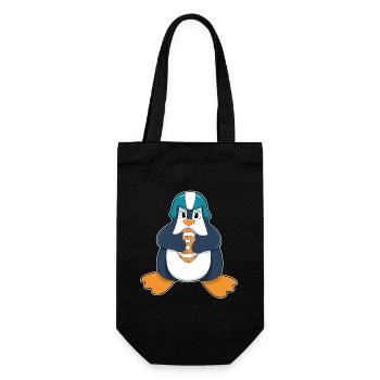 Penguin American Football Sports - Gift Bag for Bottles - black - Front
