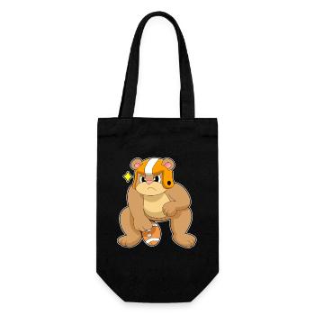 Bear American Football Sports - Gift Bag for Bottles - black - Front