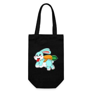 Rabbit Carrot - Gift Bag for Bottles - black - Front