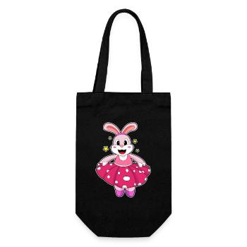 Bunny Ballerina Ballet Dance - Gift Bag for Bottles - black - Front