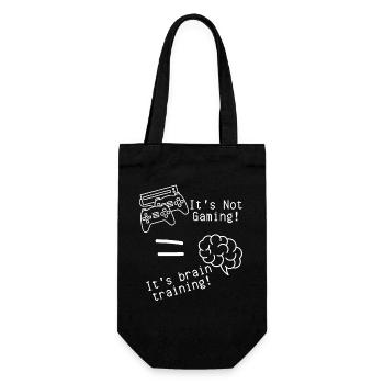 It's not gaming - Gamer Merch - Geschenkbeutel für Flaschen - Schwarz - Vorne