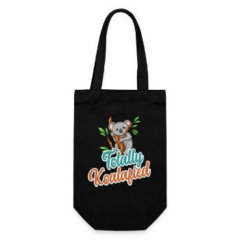 Totally Koalafied - Qualified Pun Cute Funny Anima - Gift Bag for Bottles - black - Front