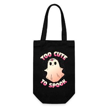 To Cute To Spook Kawaii Ghost Halloween Costume - Gift Bag for Bottles - black - Front