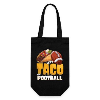 Taco Bout Football Match Day - Gift Bag for Bottles - black - Front