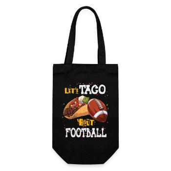 Taco Bout Football Match Day - Gift Bag for Bottles - black - Front