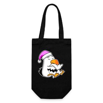 Albatross Seagull Bird - Gift Bag for Bottles - black - Front