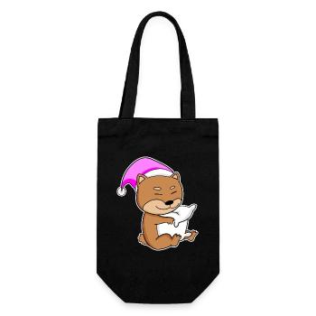 Dog dog breed Shiba Inu - Gift Bag for Bottles - black - Front