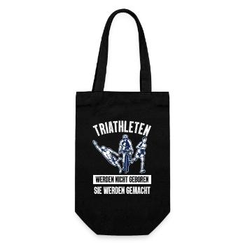 Triathletes will not become triathlon - Gift Bag for Bottles - black - Front