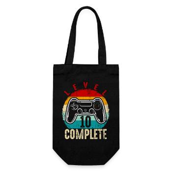 Retro Level 10 Complete Controller - Geschenkbeutel für Flaschen - Schwarz - Vorne