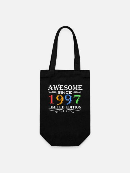 1997 - Jahrgang 1997 - Geschenkbeutel für Flaschen - Schwarz