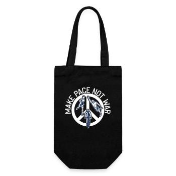 Speed up instead of war triathlete - Gift Bag for Bottles - black - Front