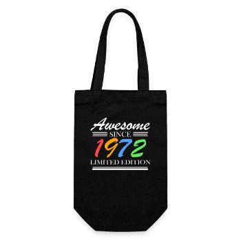 1972 - Fantastic since 1972 - Born in 1972 - Gift Bag for Bottles - black - Front