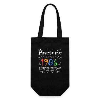 1986 - Fantastic since 1986 - Born in 1986 - Gift Bag for Bottles - black - Front