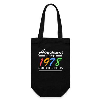 1978 - Fantastic since 1978 - Born in 1978 - Gift Bag for Bottles - black - Front