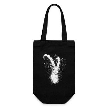 Cadeau du signe du zodiaque Capricorne - Sac à bouteille - noir - Devant