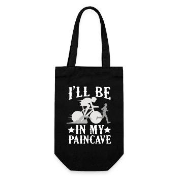 I'll Be In My Paincave Triathlon - Gift Bag for Bottles - black - Front