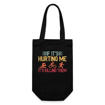 If It's Hurting Me It's Killing Them Tri - Gift Bag for Bottles - black - Front