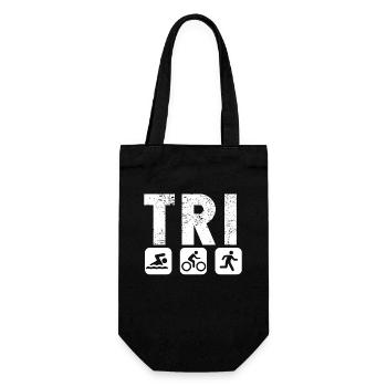 Tri Trilife Triathlon - Geschenkbeutel für Flaschen - Schwarz - Vorne