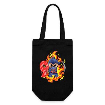 9. Geburtstag Junge 9 Jahre alt Ninja - Geschenkbeutel für Flaschen - Schwarz - Vorne