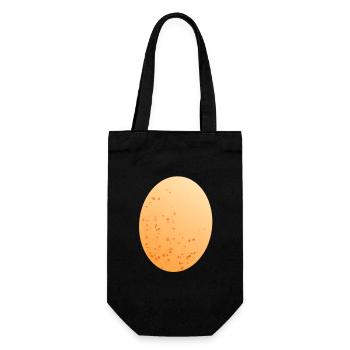 Egg chicken egg - Gift Bag for Bottles - black - Front