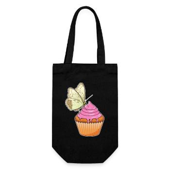 Butterfly Muffin - Gift Bag for Bottles - black - Front