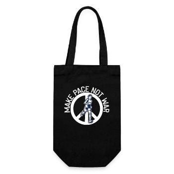 Speed up instead of war runner marathon - Gift Bag for Bottles - black - Front