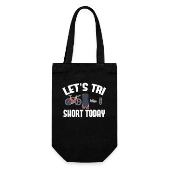 Let's Tri Short Today Triathlon - Gift Bag for Bottles - black - Front