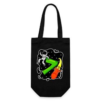 Garçon de 7 ans - cadeau de 7ème anniversaire - Sac à bouteille - noir - Devant