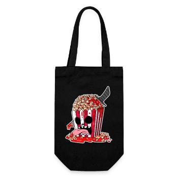 Horror Movie Horror Movie Popcorn Gift - Gift Bag for Bottles - black - Front
