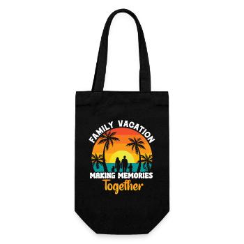 Vacances en famille Faire des souvenirs ensemble - Sac à bouteille - noir - Devant