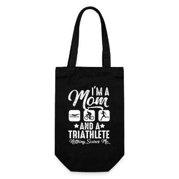 Je suis une mère et une triathlète - Sac à bouteille - noir - Devant
