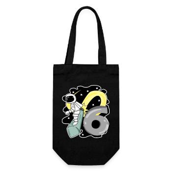 Garçon de 6 ans - cadeau de 6ème anniversaire - Sac à bouteille - noir - Devant