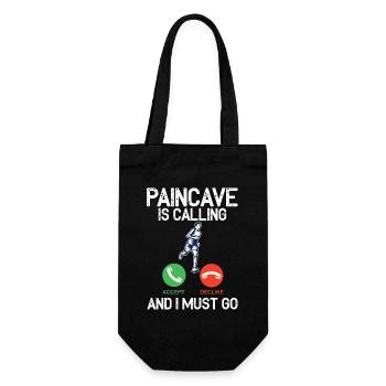 Paincave Is Calling And I Must Triathlon - Gift Bag for Bottles - black - Front