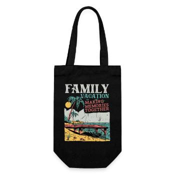 Vacances en famille Faire des souvenirs ensemble - Sac à bouteille - noir - Devant