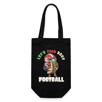 Taco Bout Football Match Day - Gift Bag for Bottles - black - Front