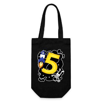 Jeune astronaute de 5 ans - Sac à bouteille - noir - Devant