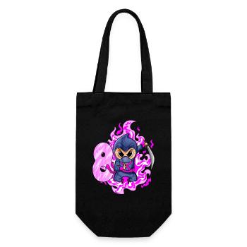 8. Geburtstag Mädchen 8 Jahre alt Ninja - Geschenkbeutel für Flaschen - Schwarz - Vorne