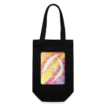 Angel Feathers of the Soul - Sonja Ariel von Staden - Gift Bag for Bottles - black - Front