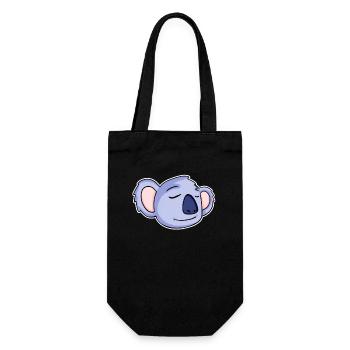 Koala Head Koalas - Gift Bag for Bottles - black - Front