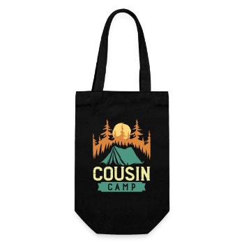 Cousin camp - Geschenkbeutel für Flaschen - Schwarz - Vorne