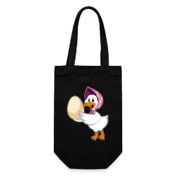 Oeuf de canard - Sac à bouteille - noir - Devant