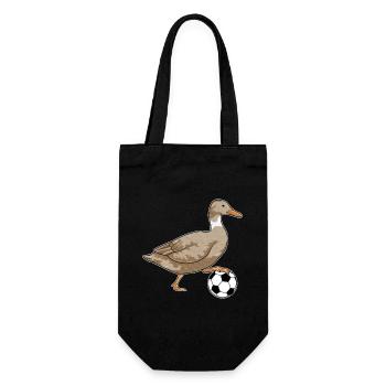 Duck Football Player Football - Gift Bag for Bottles - black - Front
