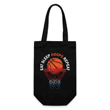 Mangez des cerceaux de sommeil Répéter le basket-ball - Sac à bouteille - noir - Devant