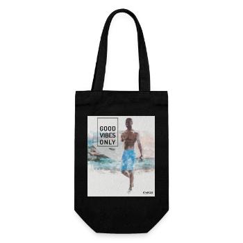 Beach Surfer - Surf, Sun and Beach - Gift Bag for Bottles - black - Front