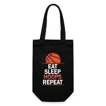 Manger des cerceaux de sommeil Répéter le basketball - Sac à bouteille - noir - Devant