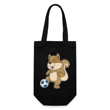 Écureuil Joueur de football Football - Sac à bouteille - noir - Devant