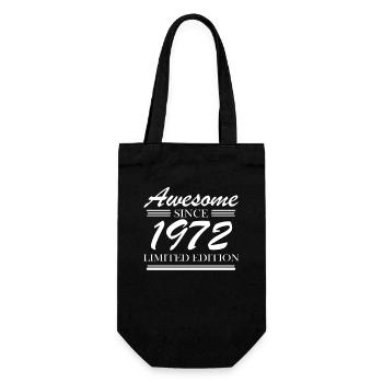 1972 - Born 1972 - Gift Bag for Bottles - black - Front
