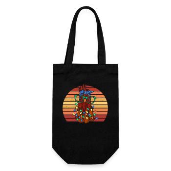Poulet Maman Poulet de Noël Poulet Cadeau de Noël - Sac à bouteille - noir - Devant