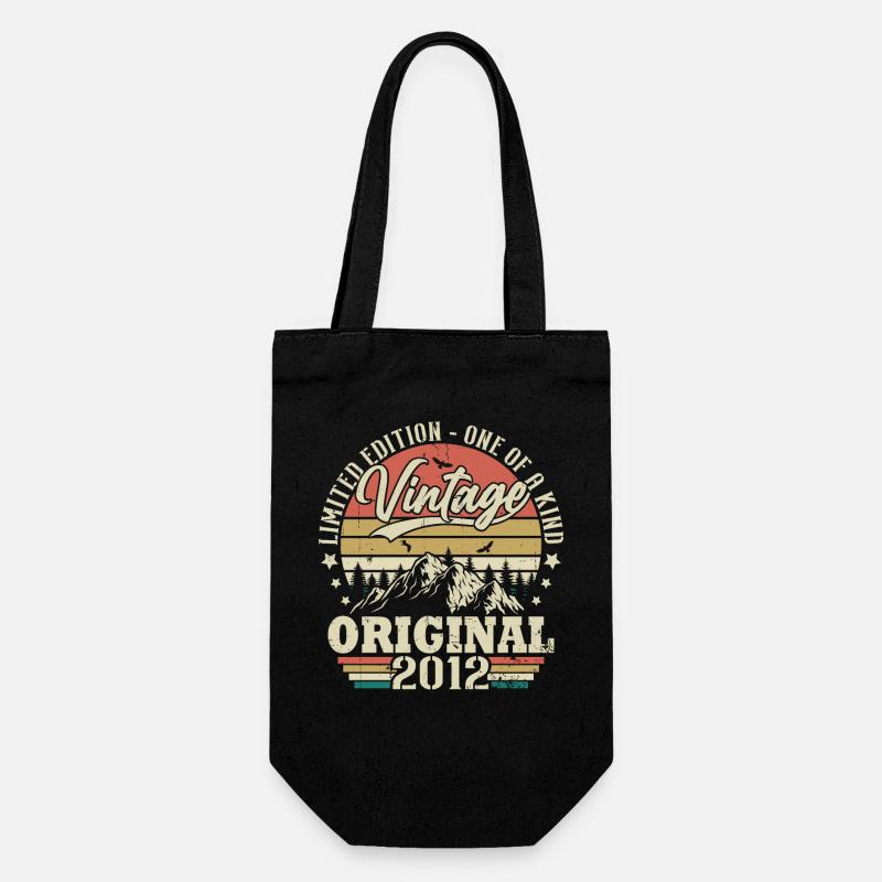 Idée Cadeau D'anniversaire Vintage Original 2012 - Sac à bouteille - noir