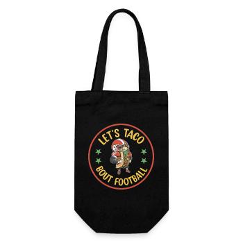 Taco Bout Football Game Day - Gift Bag for Bottles - black - Front